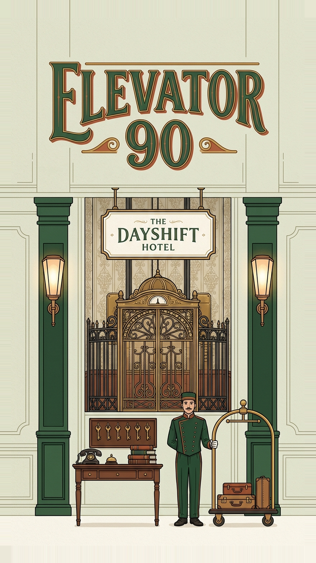 Elevator 90: Dayshift Hotel key art