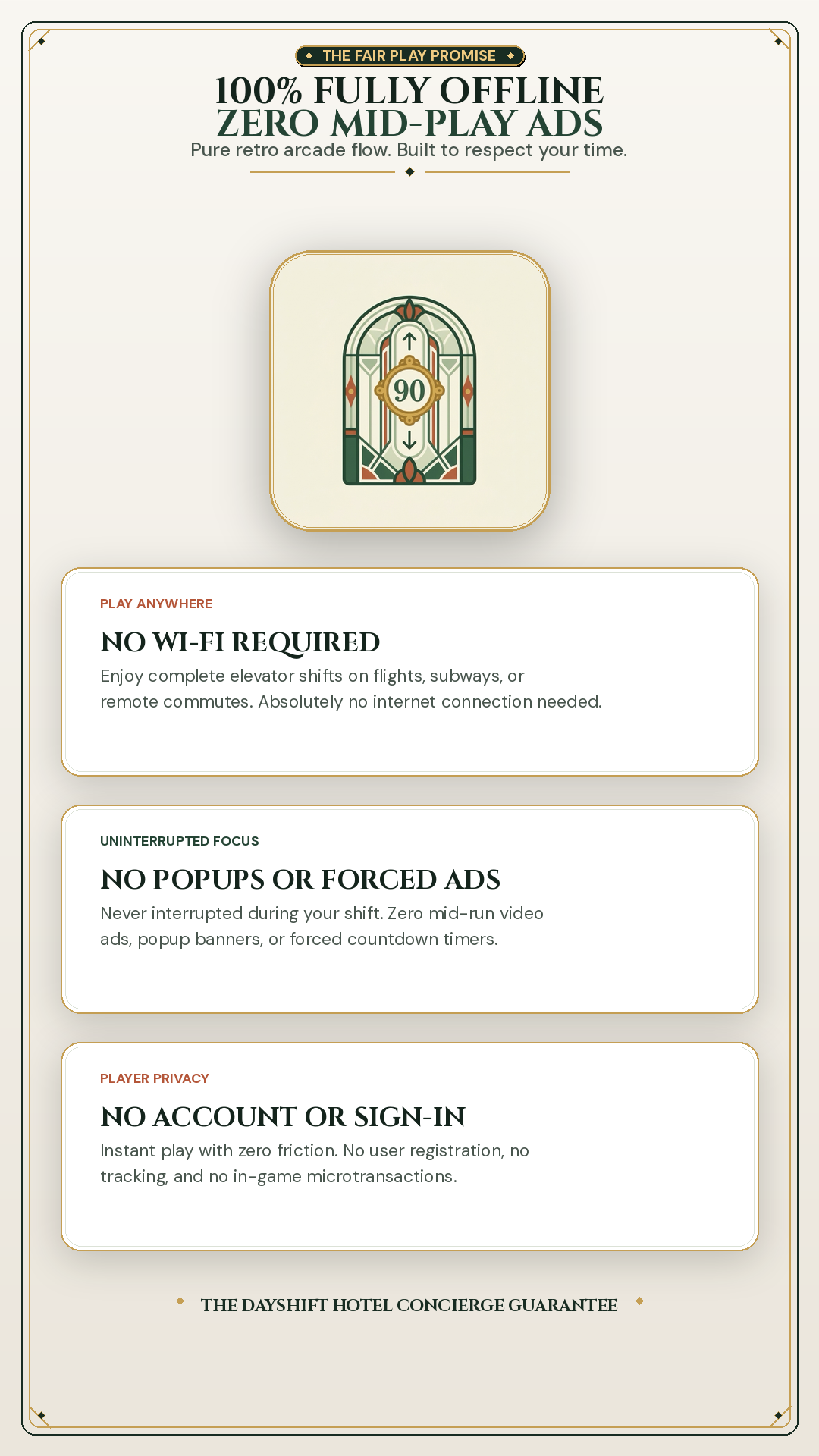 Elevator 90 full offline no mid-game pop-ups, ads